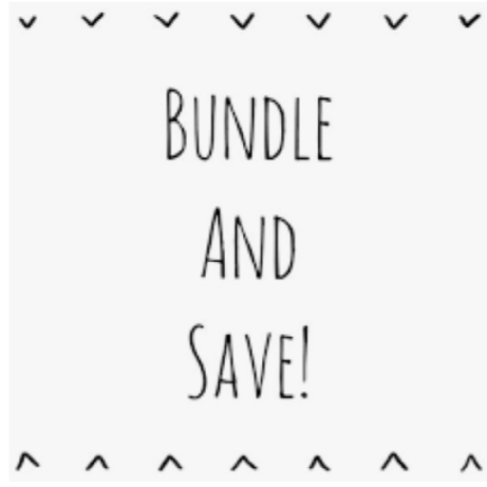 Bundle two items or more and get 10% off!!